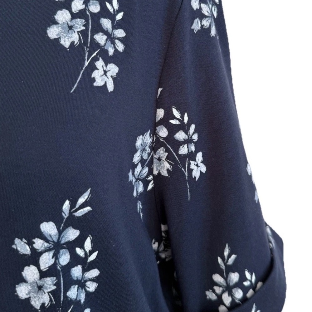 Style&Co. Women’s Short Sleeve Navy & Light Blue Floral Top, Plus Size 3X, NWT - Picture 11 of 12